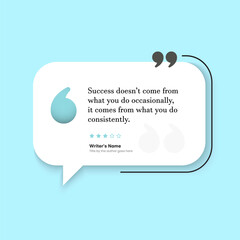 Creative Testimonial Editable Vector Illustration, Empty speech bubbles, What our Clients Say, Quote, Review, Feedback, Infographic Template, Label, editable text box layout, recommendation note