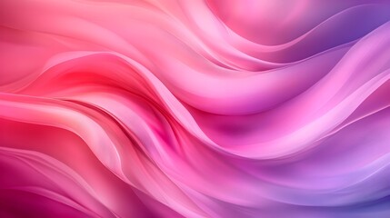 Smooth curves, soft pink and purple blend, abstract background, peaceful and dreamy scene