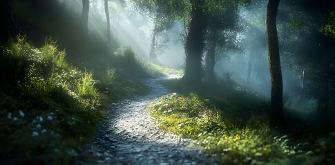 Fototapeta premium Mysterious Forest Path