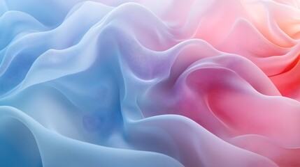 Fototapeta premium Pastel-toned abstract background, flowing shapes resembling liquid, with a serene ambiance created by soft, natural lighting and subtle shadows