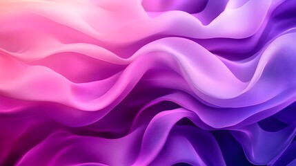 Obraz premium Abstract design with flowing shapes in pastel purple tones, soft edges, creating a tranquil and meditative visual experience, minimalist and clean