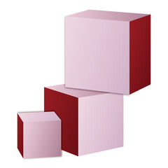 purple podium 3d element for product presentation transparent background