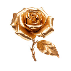 golden rose transparent background 
