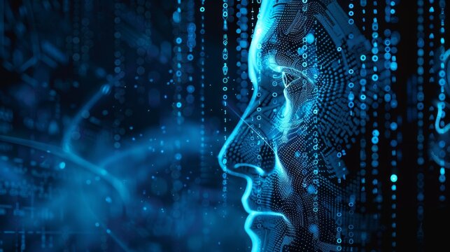 Exploring AI audio deepfakes: a digital representation highlighting artificial intelligence techniques and data visualization