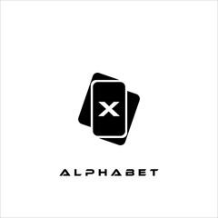 Combination of card icons and alphabets