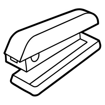 black and white stapler office supply