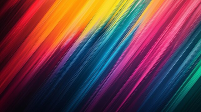 Rainbow background with colorful stripes, vibrant color gradients, and abstract patterns for design or graphic art