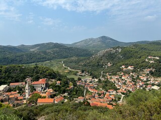 Lastovo - city on Lastovo island in Croatia
