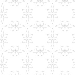 Fototapeta premium Abstract geometric pattern with crosses, stripes, lines. Seamless vector background. White and black ornament. Modern reticulated graphic design.
