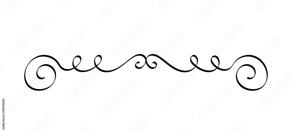 Fototapete vintage frame element. traditional pattern and ornament. retro swirl and vignette. ancient flourish 