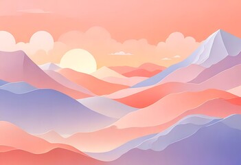 landscape with clouds