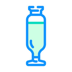 vial plastic package color icon vector. vial plastic package sign. isolated symbol illustration