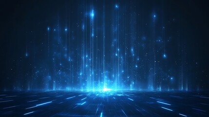 A stunning blue light effect creates an otherworldly atmosphere, perfect for futuristic and technology-themed projects.