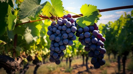 A photo of a grapevine with grapes