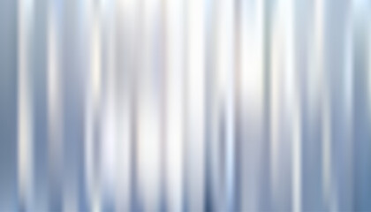 Obraz premium 3D ribbed glass with silver, blue background. Refracting texture of acrylic ribbed panel.