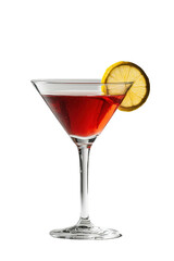 a cosmopolitan isolated on transparent background, side view