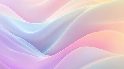 Obraz premium Smooth flowing gradient with Gaussian blur, subtle pastel blending, calming abstract texture