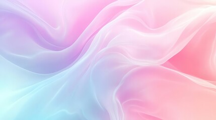 Fototapeta premium Smooth flowing gradient with Gaussian blur, subtle pastel blending, calming abstract texture