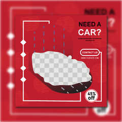 Social Media Post Car Design