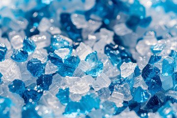 background of silica gel white and blue crystals