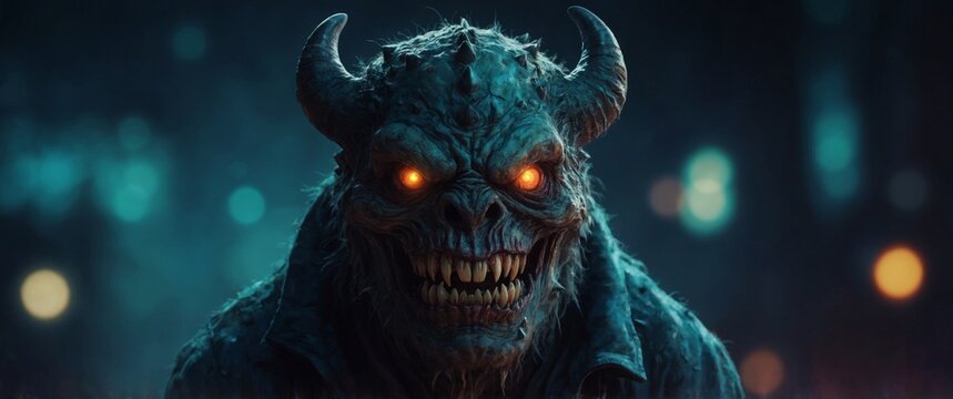 monster from out of space with teeth horror vivid night wallpaper.
