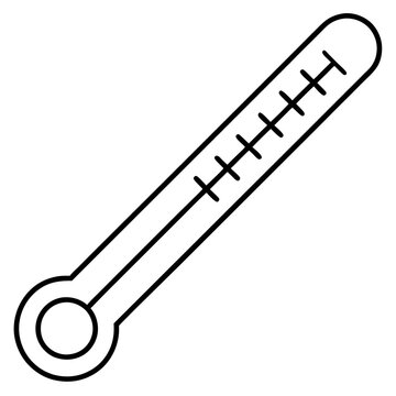 recommend clip art: thermometer outline coloring book page line art illustration digital drawing