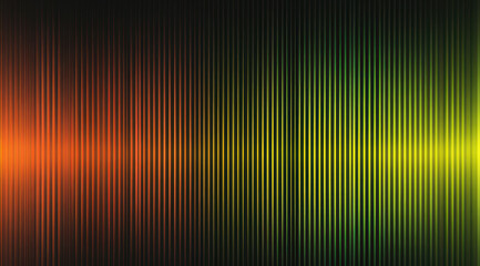 Fototapeta premium Abstract light gradient with vertical lines and orange to green transition