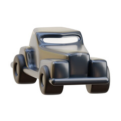 3D Classic British Vintage Car Model