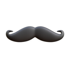 Vintage British Style 3D Mustache Icon