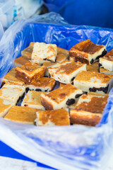 Close-up of far breton portions at 2024 