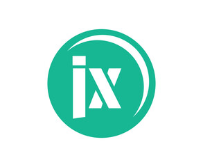 JX sport emblem or team logotype. Ball logo with a combination of Initial letter J and X for balls shop, sports company, training, club badge.