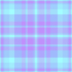 Romantic texture fabric background, clothing seamless textile plaid. Thanksgiving pattern check vector tartan in blue and violet colors.
