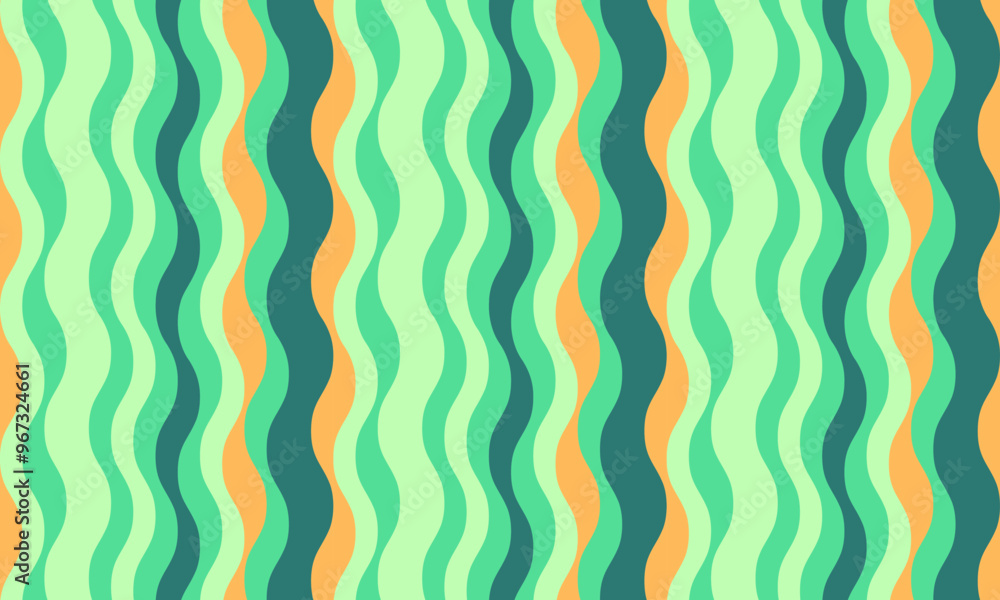 Poster vertical striped design with flowing curves and textured waves. artistic colors blend with simplicit