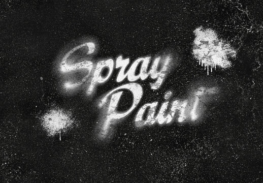 Text Effect Spray Paint with Generative AI