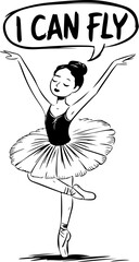 Ballet Dancer in Motion: I Can Fly