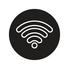 Out line Flat Icon Design With Circle