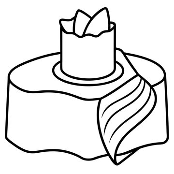 recommend clip art: tissue outline coloring book page line art illustration digital drawing