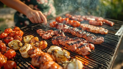 Delicious Barbecue on a Grill
