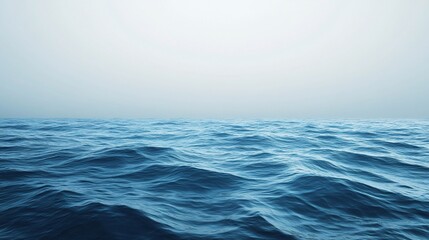 Fototapeta premium Calm Sea Water with Subtle Wavelets and a Clear Blue Sky