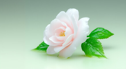 Obraz premium Single White Rose