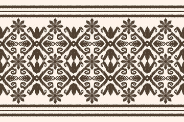 Ethnic Seamless Pattern Ikat geometric Indian style.Tribal ethnic texture. seamless striped pattern in Aztec style.Indian, Gypsy, and African rug. Bohemian.