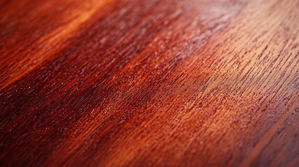 Fototapeta premium Close-Up of Rich Mahogany Wood with Deep Red Tones