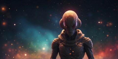 Fototapeta premium A mysterious alien signal being broadcast from deep space.