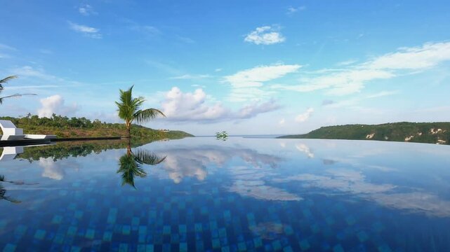 Swimming pool, Island Nusa Penida, Indonesia, Southeast Asia.
Time lapse of the swimming pool, Island Nusa Penida, Indonesia, Southeast Asia.