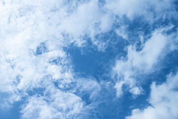 Beautiful blue sky background with clouds