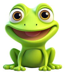 Fototapeta premium PNG Frog amphibian cartoon animal.