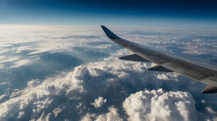 Obraz premium view from airplane window