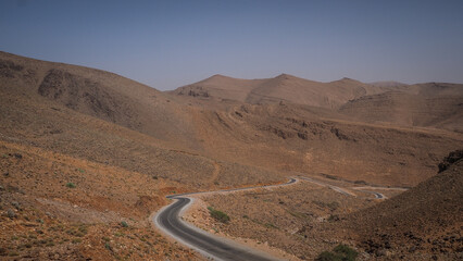 The landscape around Ait Mansour Gorge in Morocco