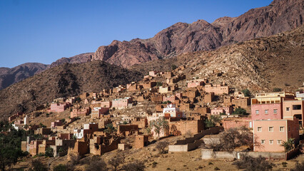 The landscape around Ait Mansour Gorge in Morocco