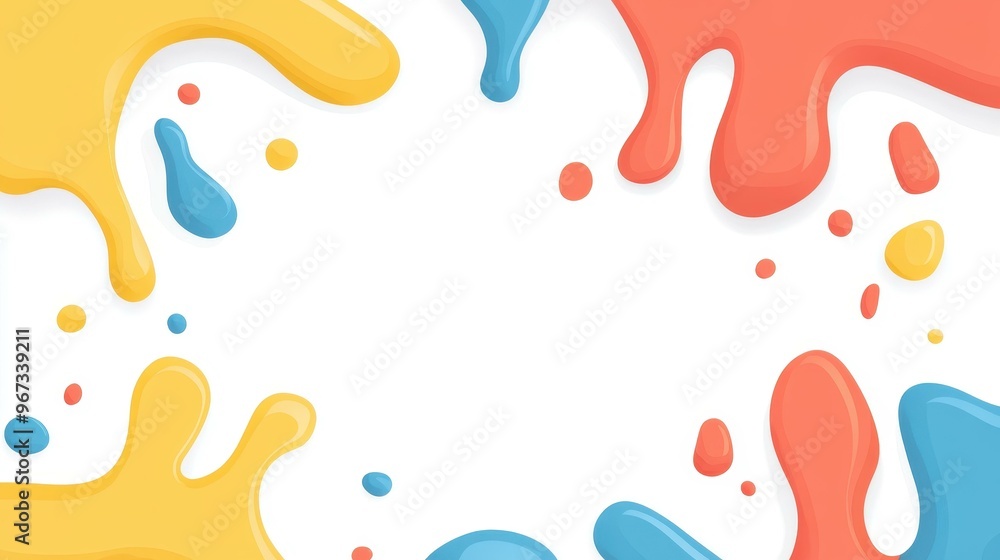 Poster bright, curved lines evoke joy while seamlessly integrating your message, creating an engaging flat 